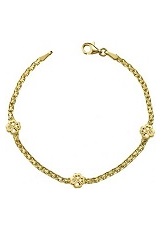 likable small yellow gold flower baby bracelet